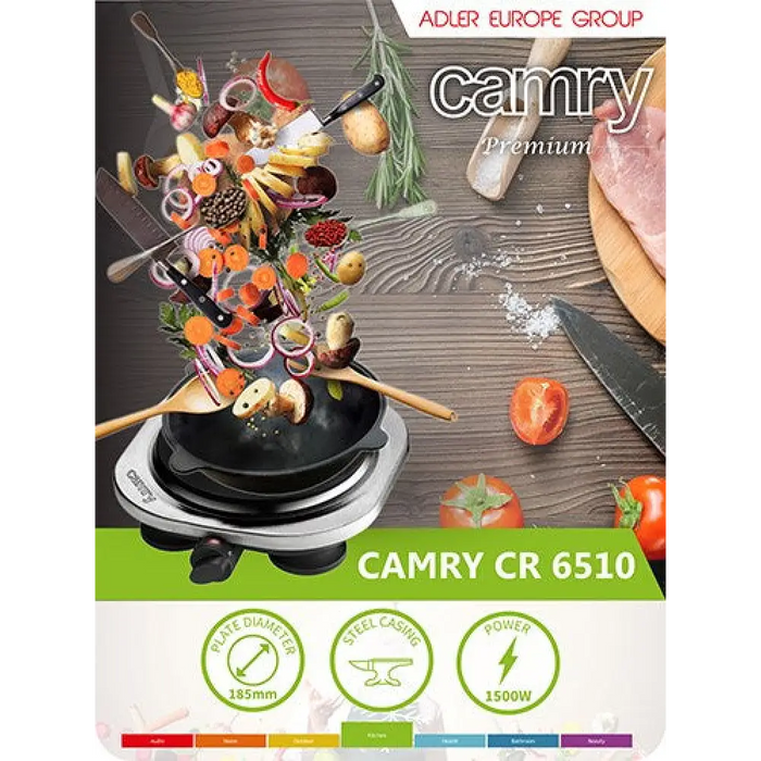 Печка Adler CAMRY CR 6510 Свободностояща Черна,Сива