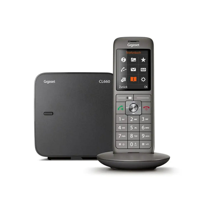 Безжичен телефон Gigaset CL660A Duo Сив Антрацит