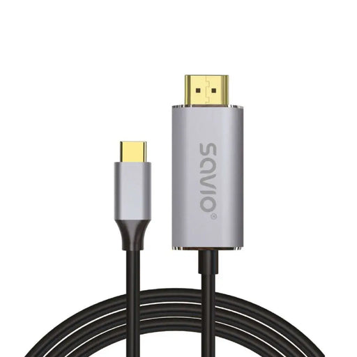 Кабел USB-C към HDMI 2.0B 2 м сребрист / черен златни