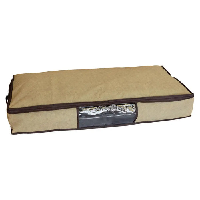 САК ЗА СЪХРАНЕНИЕ С ЦИП 90Х45Х15 СМ БЕЖОВ MAXHOME