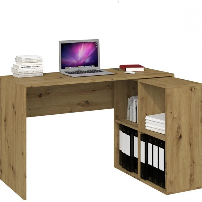 Бюро за компютър Topeshop BIURKO PLUS ARTISAN цвят дъб