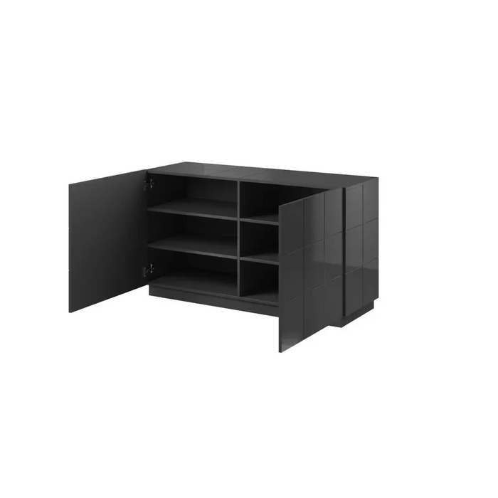 Бюфет Cama 2D REJA графитено сиво гланц/графитено сиво гланц