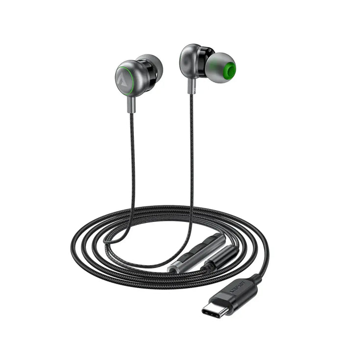 Acefast L5 кабелни слушалки за поставяне в ушите USB-C 1,2
