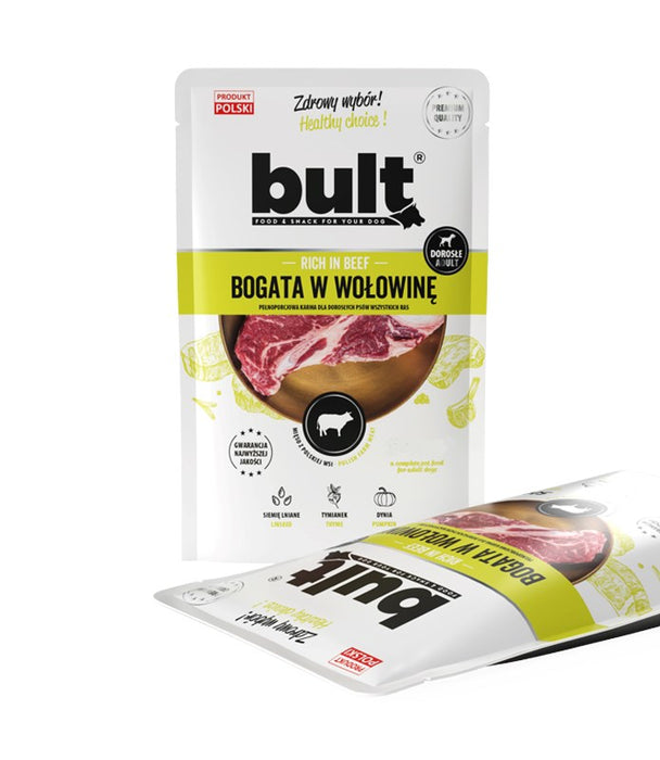 BULT Пауч смляно месо, богато на говеждо за куче 100g