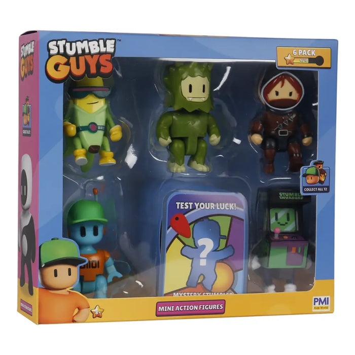 МИНИ ЕКШЪН ФИГУРКИ STUMBLE GUYS S2 - 6 ПАКЕТА ЛУКСОЗНА