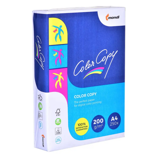 Копирна хартия офис Mondi Color Copy 8687A20 (A4; 200g/m2;