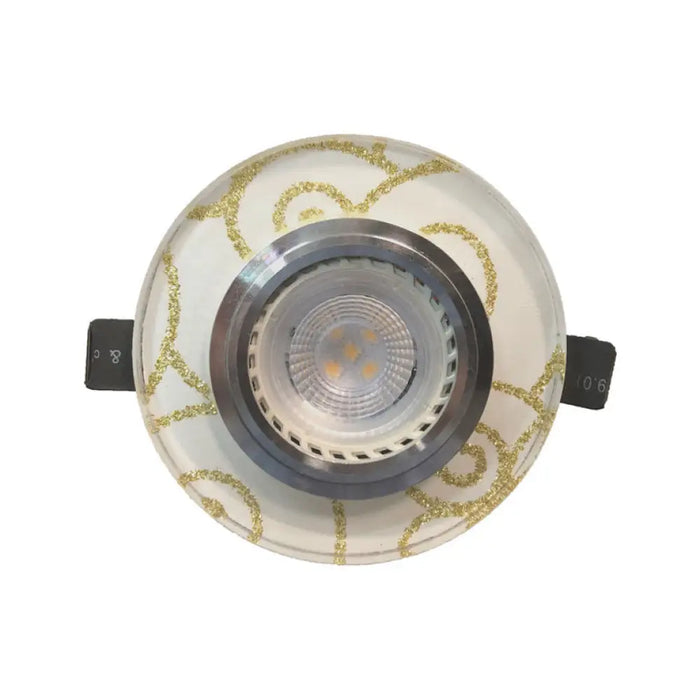ЛУНА СТЪКЛО КРЪГ БЯЛА ЗЛАТО NG