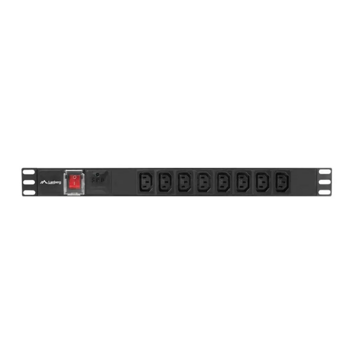 Lanberg разпределителен блок (pdu) 19’’ 1U 16a 2m 8x iec