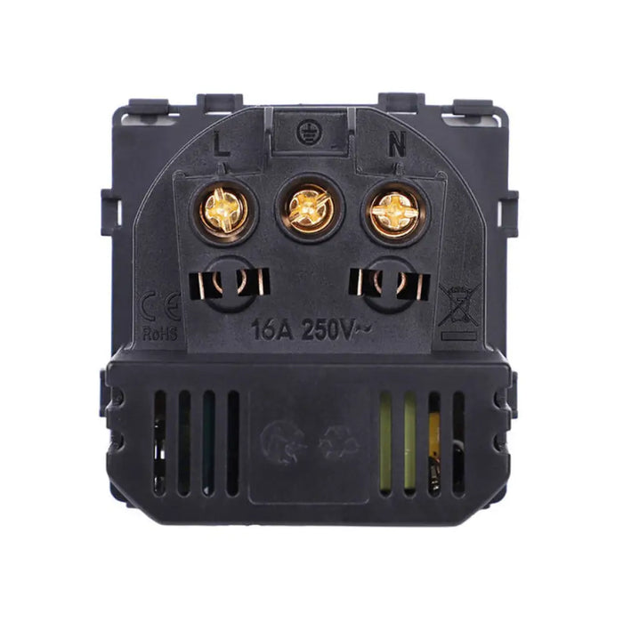 КОНТАКТ С ДЕТСКА ЗАЩИТА МЕХАНИЗЪМ СИВ LUXON