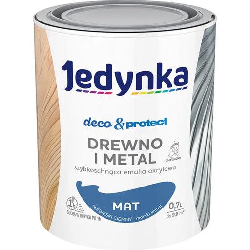 БЪРЗОСЪХНЕЩ АКРИЛЕН ЕМАЙЛЛАК ТЪМНО СИН МАТ 700 ML JEDYNKA