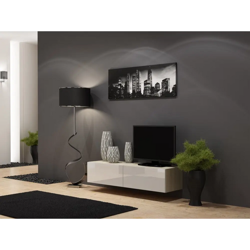Стойка за телевизор Cama VIGO 140 30/140/40 сонома/бял гланц