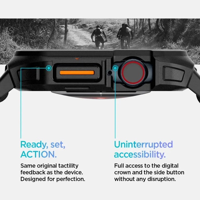 Каишка Spigen Lite Fit ’PRO’ за Apple Watch 10 42 мм - черна