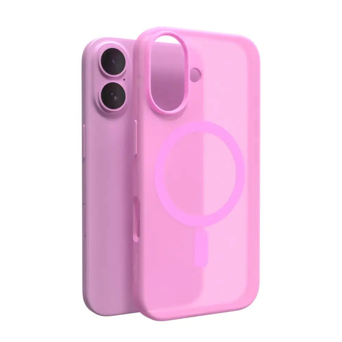 Силиконов калъф Puro Daylight MagSafe за iPhone 16 - розов