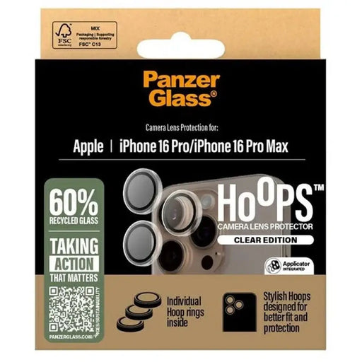 Прозрачен протектор за обектив PanzerGlass Hoops iPhone 16