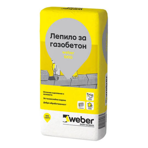 СУХА СМЕС ЗА ЗИДАНЕ НА ГАЗОБЕТОННИ БЛОКОВЕ WEBER 100G