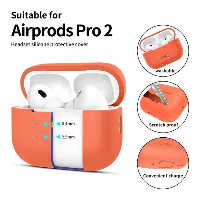 Силиконов калъф Tech-Protect за Apple AirPods Pro 1 / 2