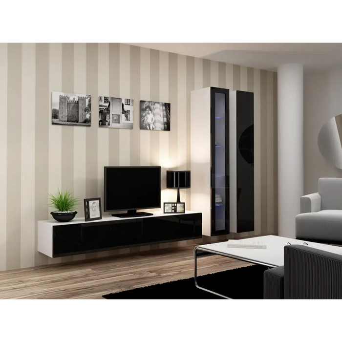 Стойка за телевизор Cama VIGO ’180’ 30/180/40 бяло/черно