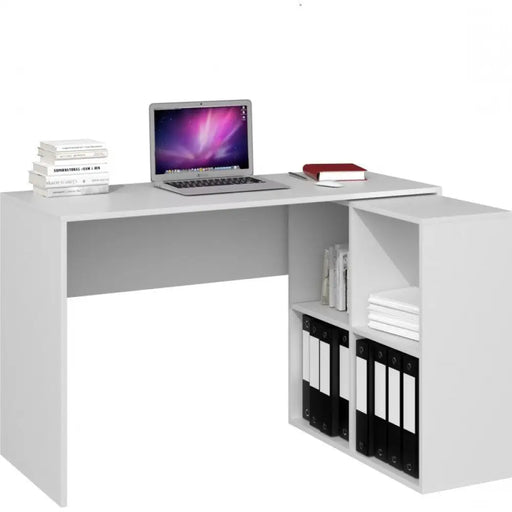 Бюро за компютър Topeshop PLUS 2X2 BIEL Бяло