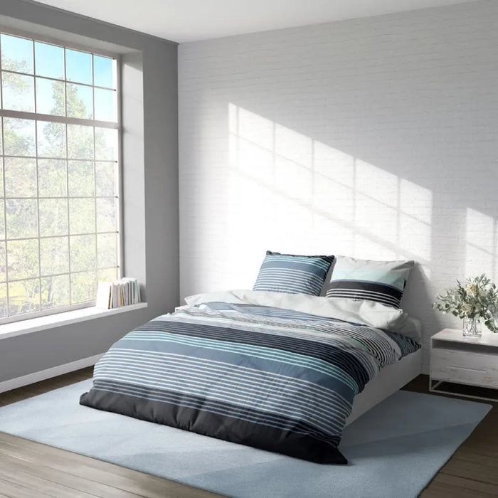 ДВОЕН СПАЛЕН КОМПЛЕКТ 3 ЧАСТИ БЕЗ ЧАРШАФ РАНФОРС DILIOS СКАЙ