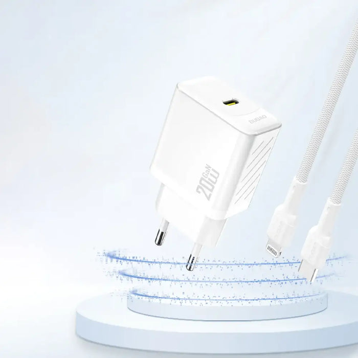 Зарядно устройство Dudao A26 PD20W GaN USB-C - бяло