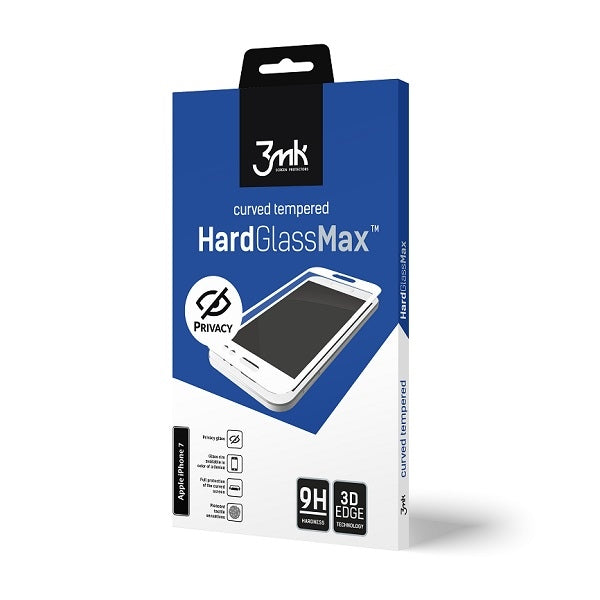 Защитно стъкло 3MK Glass Max Privacy за iPhone 6/6S Plus, черно, FullScreen
