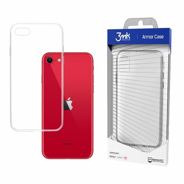 3MK All-Safe AC твърд калъф за iPhone 7/8/SE 2020, прозрачен