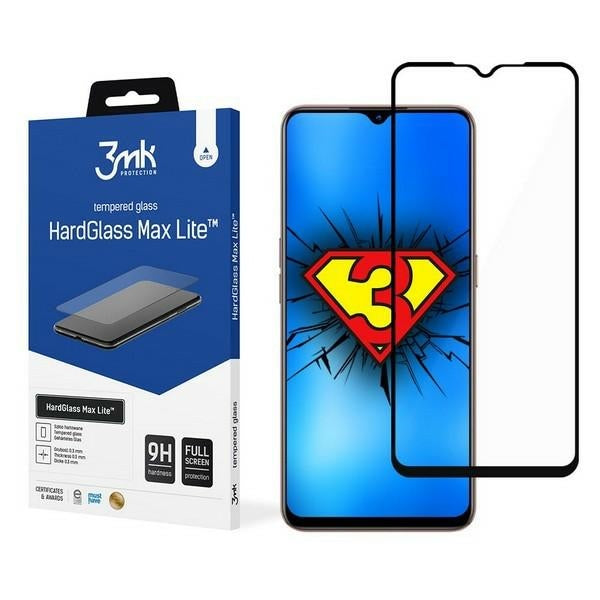 Защитно стъкло 3MK HG Max Lite за Oppo, черно