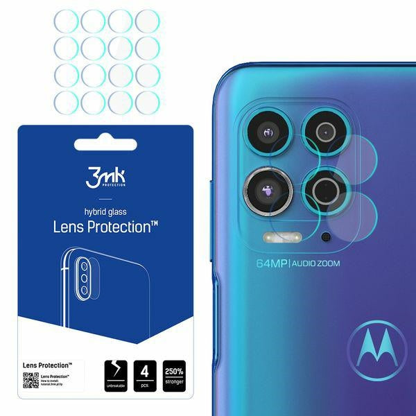 Защитно стъкло 3MK за обектив на камера Moto, 3MK Motorola G100 4 бр. 5G