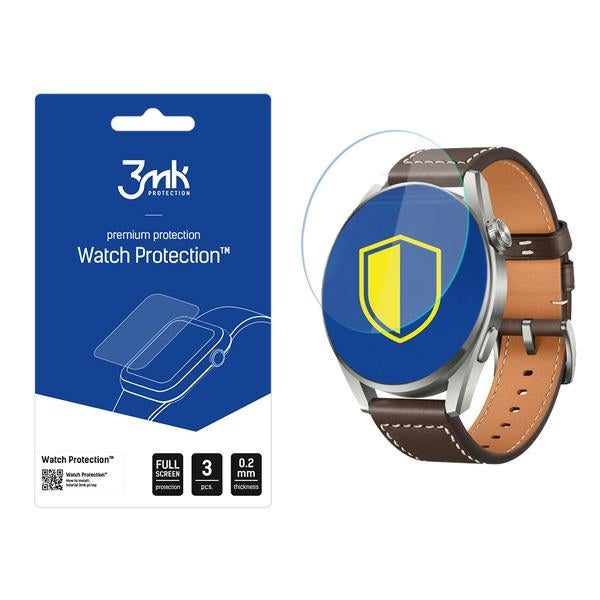Защитно стъкло 3MK FlexibleGlass Watch за Huawei Watch 3 Pro