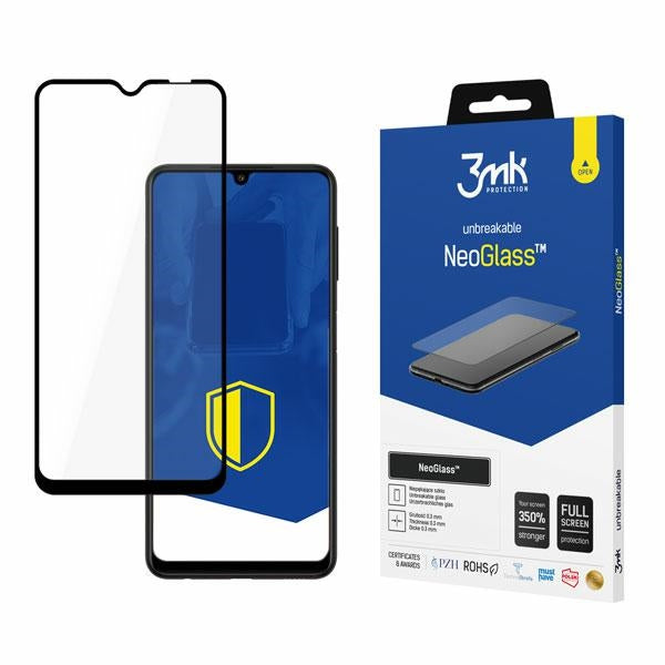 3MK NeoGlass защитно стъкло за Samsung Galaxy A22, черно