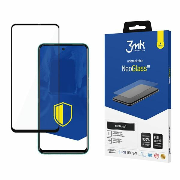 Защитно стъкло 3MK NeoGlass за Redmi Note 9 Pro, черно