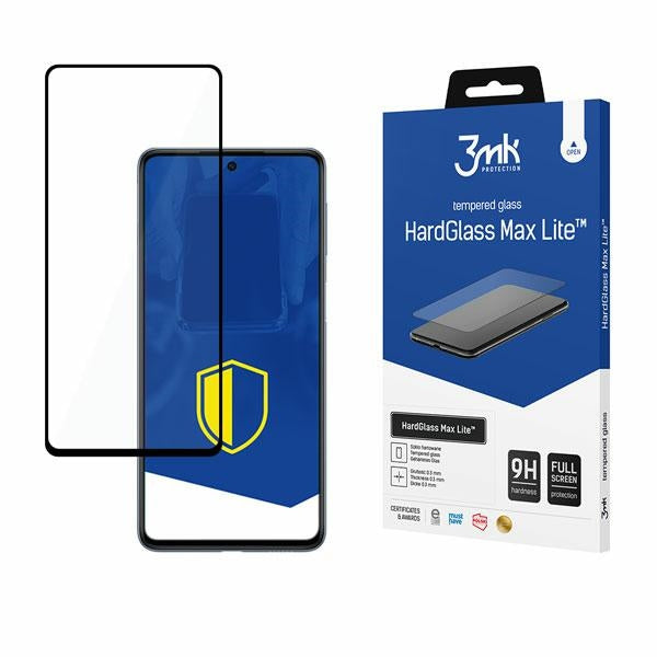 Защитно стъкло 3MK HardGlass Max Lite за Samsung Galaxy M53, черно