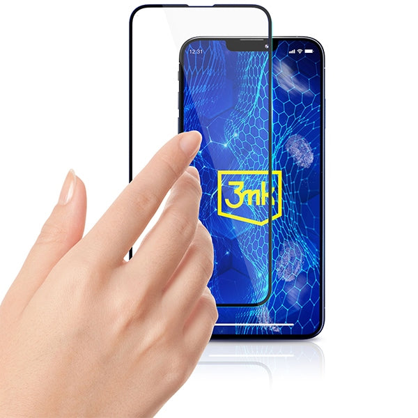 Защитно стъкло 3MK HardGlass Max Lite за Redmi 11 Prime, черно
