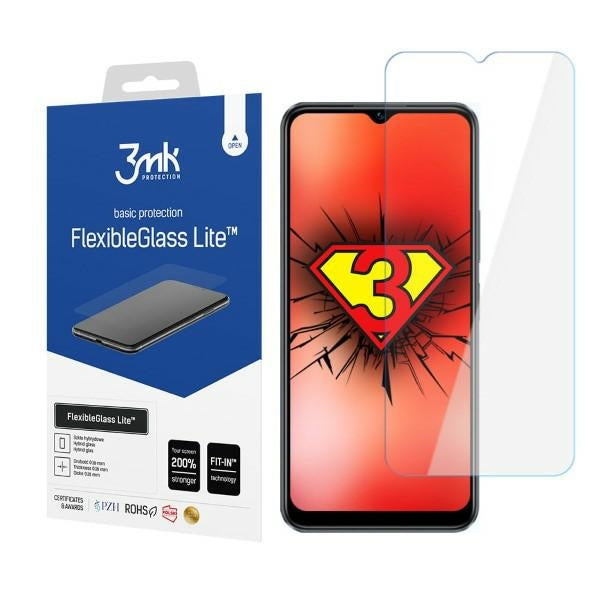 Защитно стъкло 3MK FlexibleGlass Lite за Vivo Y16, хибридно
