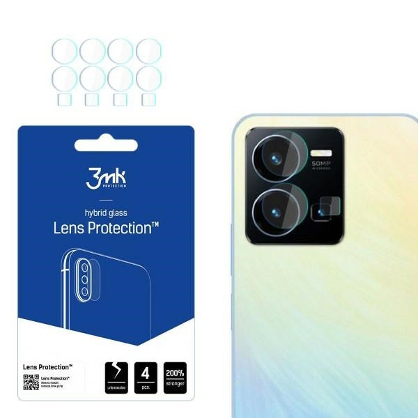 Защитно стъкло 3MK за обектив на камера Vivo 3MK Y22s 4 бр.