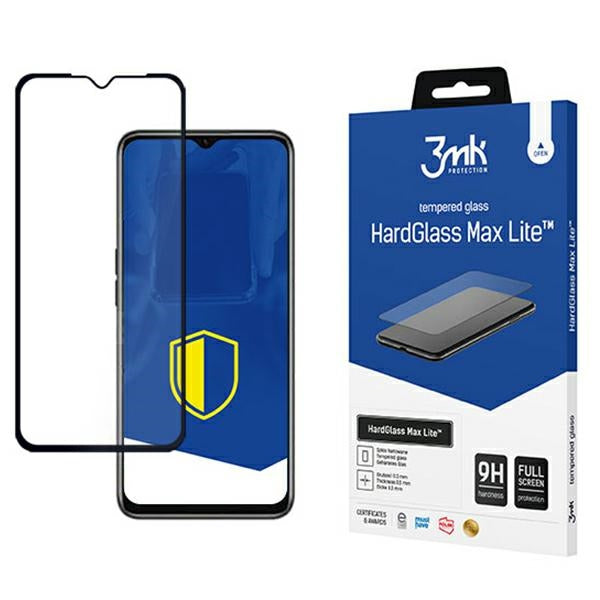 Защитно стъкло 3MK HardGlass Max Lite за Realme 10, черно