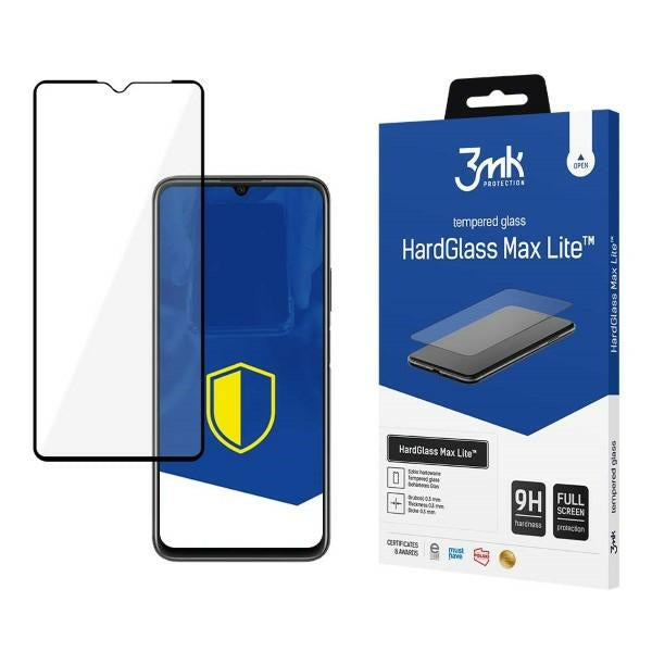 Защитно стъкло 3MK HardGlass Max Lite за Samsung Galaxy A24, черно