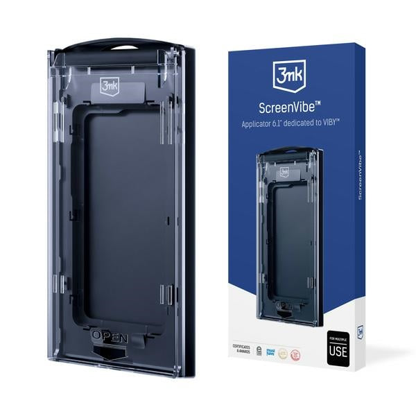 Защитно стъкло 3MK ScreenVibe с апликатор за iPhone 13/13 Pro/14 6.1", закалено