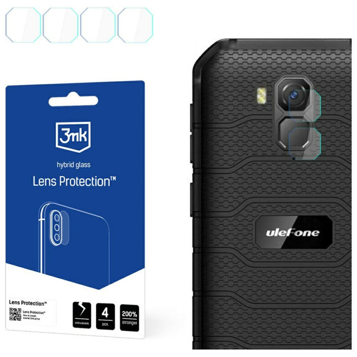 Защитно стъкло 3MK за обектив 3MK Lens Protection Ulefone Armor X7 Pro 4 бр.