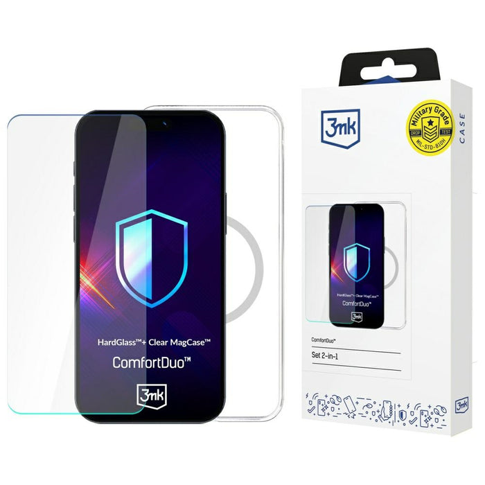 3MK ComfortDuo Clear MagCase калъф за iPhone 17 Pro Max — 2 бр.