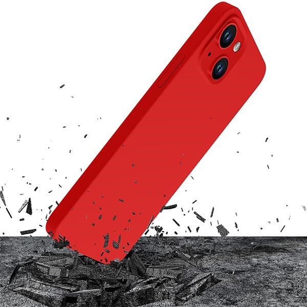Твърд калъф 3MK Hardy Case MagSafe за iPhone 14, червен