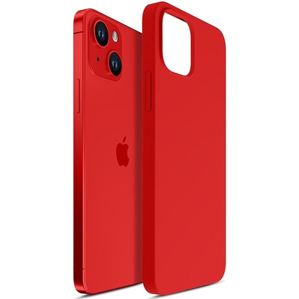 Твърд калъф 3MK Hardy Case MagSafe за iPhone 14, червен