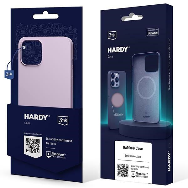 3MK Hardy Case MagSafe твърд калъф за iPhone 14 Plus / 15 Plus, лилав