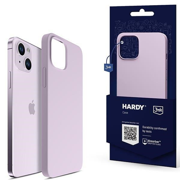 3MK Hardy Case MagSafe твърд калъф за iPhone 14 Plus / 15 Plus, лилав