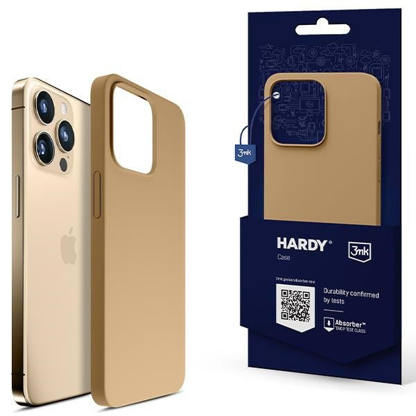 Твърд калъф 3MK Hardy Case MagSafe за iPhone 14 Pro Max, златен