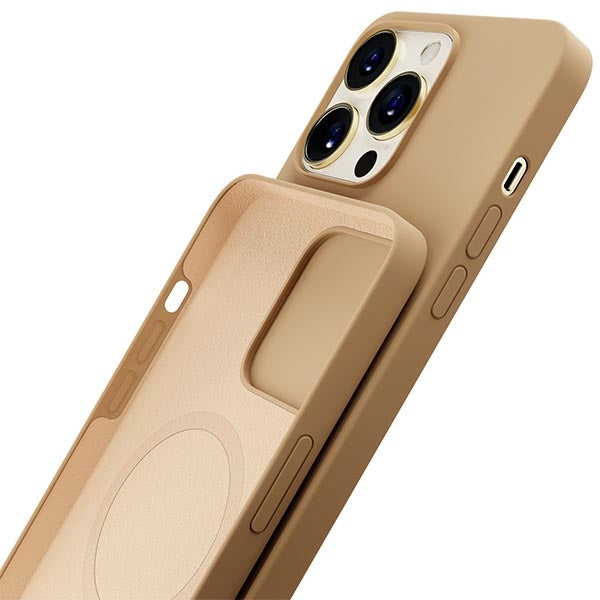 Твърд калъф 3MK Hardy Case MagSafe за iPhone 14 Pro Max, златен