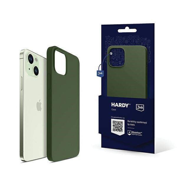 3MK Hardy Case калъф за iPhone 15 Plus / 14 6.7", зелен, MagSafe
