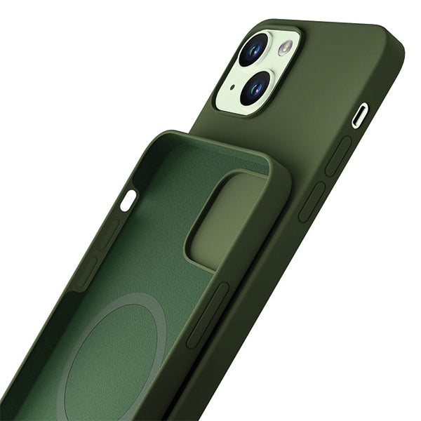 3MK Hardy Case калъф за iPhone 15 Plus / 14 6.7", зелен, MagSafe