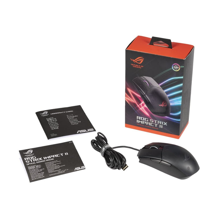 Гейминг мишка ASUS ROG Strix Impact II 6200dpi черна