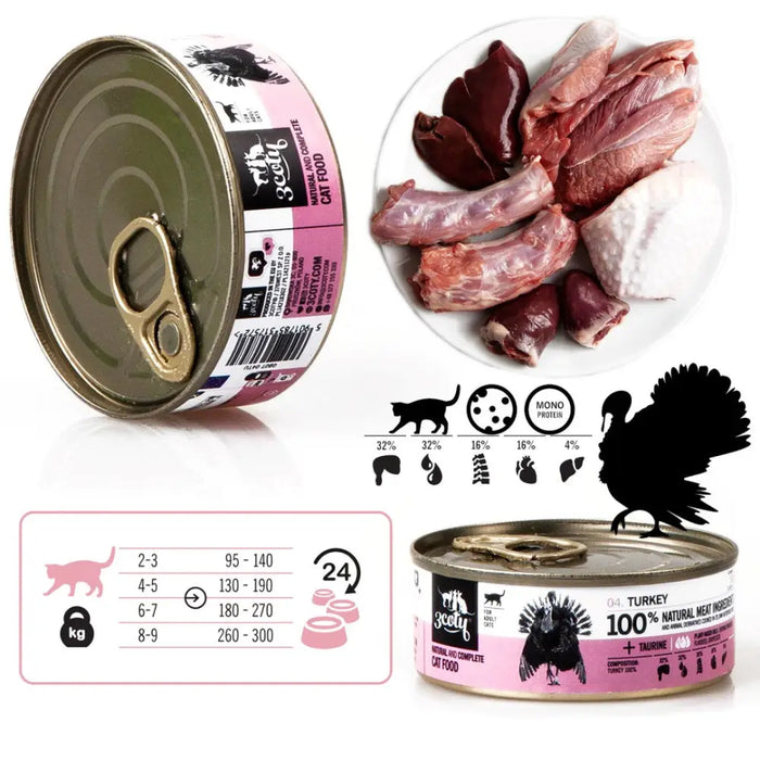 3COTY Turkey - мокра храна за котки - 80гр